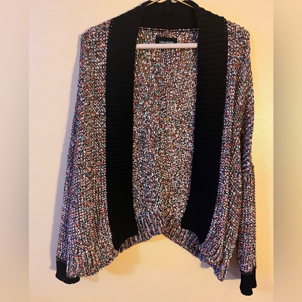 Zadig & Voltaire Oversize Multi Color Cardigan Wi… - image 3